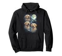 Yellow Labrador Retriever Moon Dog Lover Sweat à Capuche