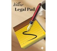 Yellow Legal Pad: Small Yellow Legal Pad, Lined Paper College Ruled, Double-Side Printed Yellow Paper Note Pads Narrow Ruled Writing Note Pads | 6x9 inches | 100 pages for School, Home, Office