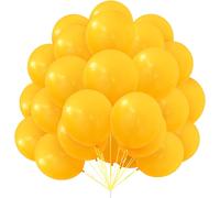 Yellow Lemon Balloons, Pack Of 30 Balloons Yellow Khaki Matte Latex 12 Inches 30.5 Cm Balloon With White Ribbon For Girls Women Boys Birthday Party Christening Wedding Shower Baby Shower Baby Shower