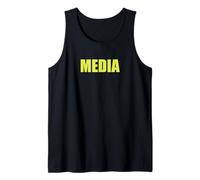 Yellow MEDIA pour les équipes de presse, les événements et la couverture Débardeur