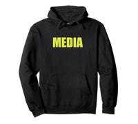 Yellow MEDIA pour les équipes de presse, les événements et la couverture Sweat à Capuche