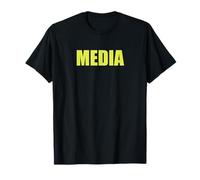 Yellow MEDIA pour les équipes de presse, les événements et la couverture T-Shirt