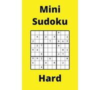 Yellow Mini Sudoku Book, 9x9 Puzzles, 200 Pages, 5x8, Hard