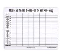 Yellow Mountain Imports Carnet de Score pour Dominos Train Mexicain - 50 Pages