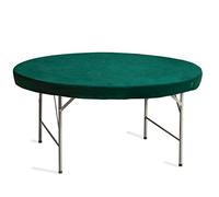 Yellow Mountain Imports Housse de Table Ronde Verte Professionnelle pour Jeux de Cartes, Mahjong, Société et Dés - 154 cm