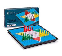 Yellow Mountain Imports Jeu de Dames Chinoises Halma Magnétiques de Voyage, 24,8 centimètres - Jeu de Plateau Portable, Pliable
