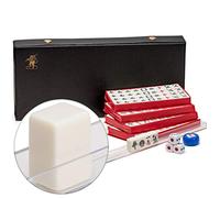 Yellow Mountain Imports Mini Jeu de Voyage Mahjong Chinois, “Little MJ” avec des tuiles Blanches très Petites [迷妳旅行中國麻將].