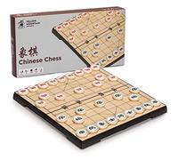 Yellow Mountain Imports Plateau de Jeu Magnétique d'Échecs Chinois de Voyage (Xiangqi) - Plateau de Jeu Compact, Pliable - 2 Joueurs - Âge 6-12 Ans