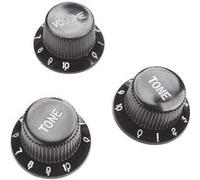 Yellow Parts 3 Boutons Strat Noir BOUTONS G
