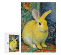 Yellow Rabbit Painting Puzzle 1000 Pièces Educa Jouet en Bois Cadeau Unique Décoration Intérieure Jeu Éducatif Challenge Toy Adultes Et Enfants À Partir De 14 Ans 300 PCS