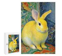 Yellow Rabbit Painting Puzzle 1000 Pièces Educa Jouet en Bois Cadeau Unique Décoration Intérieure Jeu Éducatif Challenge Toy Adultes Et Enfants À Partir De 14 Ans 1000 PCS
