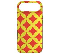 Yellow Red Circles Ovals Curves Chinese Wave Retro Pattern Coque pour iPhone Air
