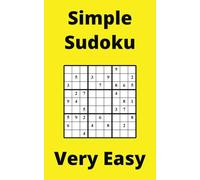 Yellow Simple Sudoku Book, 9x9 Puzzles, 150 Pages, 5x8, Very Easy