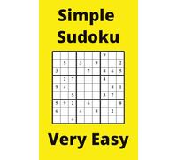 Yellow Simple Sudoku Book, 9x9 Puzzles, 250 Pages, 5x8, Very Easy