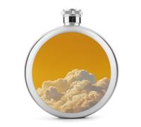 Yellow Sky Flasque minimaliste en acier inoxydable pour liqueur, bouteille de vin portable pour boisson 140 ml