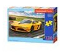 Puzzle 120 pièces : Voiture de sport jaune