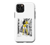 Yellow Street Muse Urban Fashion Bande dessinée Encre Statement Art Coque pour iPhone 11 Pro