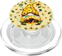 Yellow Sunflower GNOME for Garden Mom Cute Summer Pattern PopSockets PopGrip pour MagSafe