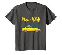 Yellow Taxi New York | Chauffeur de Taxi T-Shirt, Enfant, Asphalte, 2 Ans