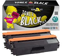 YELLOW YETI 2 Pack TN326BK TN-326 BK Noir 4000 Pages Cartouches de Toner compatibles pour Brother HL-L8250CDN HL-L8350CDW DCP-L8400CDN DCP-L8450CDW MFC-L8650CDW MFC-L8850CDW [Garantie de 3 Ans]