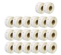 Yellow Yeti 20 rouleaux S0929120 étiquettes multi-usages carrées 25 x 25mm compatibles pour DYMO LabelWriter 4XL 450 400 330 320 310 Duo/Turbo/Twin Turbo Seiko SLP 450 200 100 | 750 étiquettes/rouleau