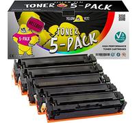 YELLOW YETI 201X 201A Pack 5 Cartouches de Toner compatibles pour HP Color Laserjet Pro MFP M277dw M277n M274n M252dw M252n | CF400X 2800 Pages CF401X CF402X CF403X 2300 Pages [Garantie de 3 Ans]