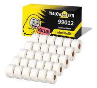 Yellow Yeti 30 rouleaux 99012 S0722400 étiquettes adresse 36 x 89mm compatibles pour DYMO LabelWriter 4XL 450 400 330 320 310 Duo/Turbo/Twin Turbo Seiko SLP 450 400 200 100 | 260 étiquettes/rouleau