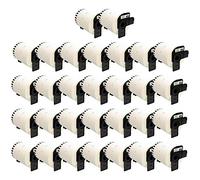Yellow Yeti 30 rouleaux DK-22243 papier étiquettes continues 102mm x 30,48m compatibles pour Brother P-Touch QL-1050 QL-1050N QL-1060N QL-1100 QL-1110NWB