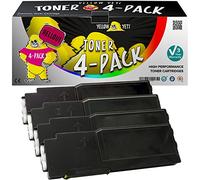 YELLOW YETI 4 Cartouches de Toner compatibles pour Dell C2660dn C2665dn C2665dnf | 593-BBBU 6000 Pages 593-BBBT 593-BBBS 593-BBBR 4000 Pages [Garantie de 3 Ans]