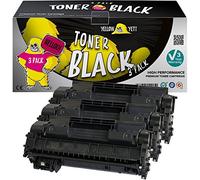 YELLOW YETI CE505A 05A (2300 Pages) 3 Cartouches Toner compatibles pour HP Laserjet P2030 P2035 P2035n P2050d P2055 P2055d P2055dn P2055x Canon i-SENSYS LBP6300dn LBP6650dn [Garantie de 3 Ans]