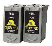 YELLOW YETI PG-40 Cartouches d'encre Noir Remanufacturées pour Canon Pixma iP2600 MP140 MP460 iP1800 iP1900 iP2500 MP190 MP210 MP220 MP170 MP180 MP160 MP450 MP470 MP150 MX310 iP1200 iP1600 iP2200