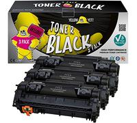 YELLOW YETI Q5949A 49A 3 Cartouches Toner compatibles pour HP Laserjet 1160 1160Le 1320 1320n 1320nw 1320tn 3390 MFP 3392 MFP Canon i-SENSYS LBP-3300 LBP-3360 [Garantie de 3 Ans]