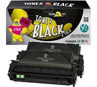 YELLOW YETI Q7553X 53X (7000 Pages) 2 Cartouches Toner compatibles pour HP LaserJet P2014 P2014n P2015 P2015d P2015dn P2015dtn P2015x M2727nf M2727nfs MFP Canon LBP-3310 LBP-3370 [Garantie de 3 Ans]