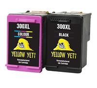 YELLOW YETI Remanufacturées 300XL 300 XL Cartouches d'encre Noir/Couleur pour HP Deskjet D1660 D1663 D2530 D2545 D2560 D2660 D5560 F2420 F2480 F4210 F4240 F4272 F4280 F4580 Photosmart C4780 C4680