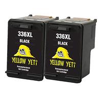 YELLOW YETI Remanufacturées 336 Cartouches d'encre Noir pour HP Photosmart 2570 2575 2710 8150 C3100 C3180 C4180 D5160 DeskJet 5440 5442 6310 Officejet 6315 PSC 1510