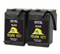 YELLOW YETI Remanufacturées 337 Cartouches d'encre Noir pour HP Photosmart 2500 2570 2573 2575 C4100 C4110 C4140 C4150 C4180 C4190 D5160 8049 Officejet 6300 6310 6313 6315 Deskjet D4160 5940