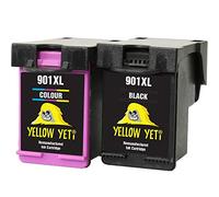 YELLOW YETI Remanufacturées 901XL 901 XL Cartouches d'encre Noir/Couleur pour HP OfficeJet 4500 G510a G510g G510n J4500 J4524 J4535 J4540 J4550 J4580 J4585 J4600 J4624 J4640 J4660 J4680 J4680c