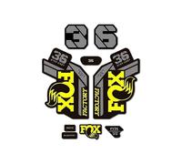 (Yellow408)Stickers Compatible With Fox 36 Factory Step Cast 2021 Bike Fork