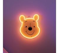 YELLOWPOP Enseigne néon pour décoration murale, Disney Winnie l'ourson (visage) - Lumières LED écoénergétiques pour mur de chambre à coucher, facile à installer, panneau néon personnalisé et