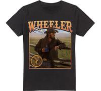 Yellowstone - "Coffee with Rip Wheeler" T-Shirt für Herren TV5697 (M) (Schwarz)