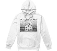 Yellowstone - "Dutton Barn" sweat à capuche pour homme TV8269 (S) (Blanc)