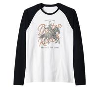 Yellowstone Dutton Ranch Cowboy Manche Raglan