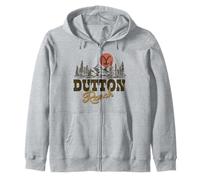 Yellowstone Dutton Ranch Old Style Distressed Landscape Sweat à Capuche