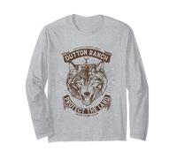 Yellowstone Dutton Ranch Protect The Land Wolf Portrait Manche Longue