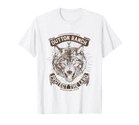 Yellowstone Dutton Ranch Protect The Land Wolf Portrait T-Shirt