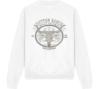 Yellowstone - "Dutton Ranch" Sweat-shirt pour homme/femme unie TV12173 (L) (Blanc)