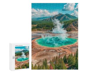 Yellowstone Geyser Basin Puzzle 1000 Pièces Educa Jouet en Bois Cadeau Unique Décoration Intérieure Jeu Éducatif Challenge Toy Adultes Et Enfants À Partir De 14 Ans 300 PCS