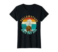 Yellowstone Girls Trip 2026 Motif Bison rétro T-Shirt