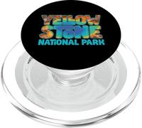 Yellowstone Grand Prismatic Hot Spring Retro PopSockets PopGrip pour MagSafe