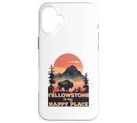 Yellowstone is My Happy Place Bison National Park Coque pour iPhone 16 Plus